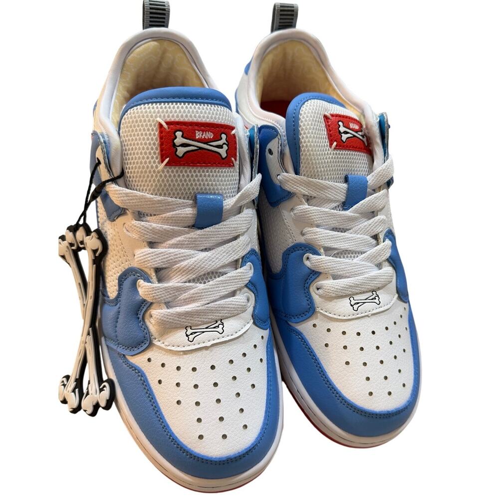 NEW Brand X Homerun Unisex Sneakers Color: Sky Blue, White, Red Size 6